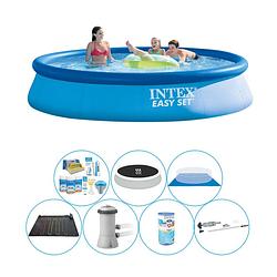 Foto van Slimme zwembad deal - intex easy set rond 396x84 cm