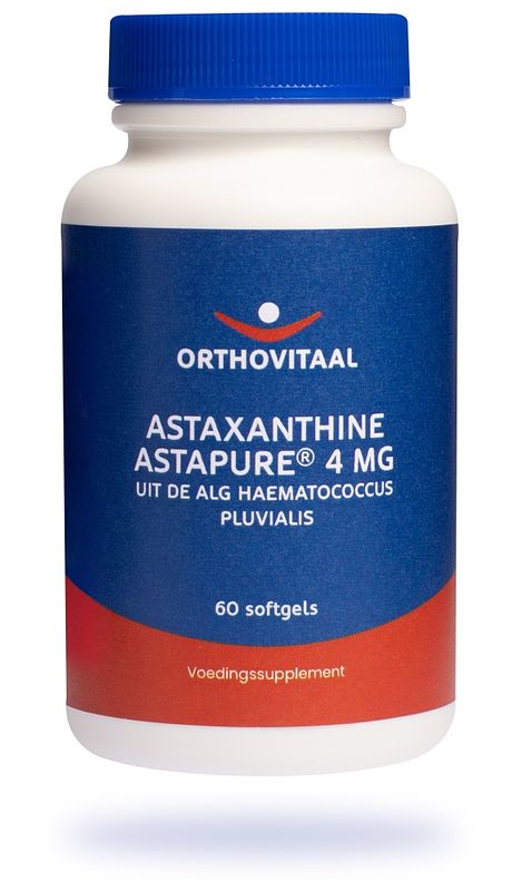 Foto van Orthovitaal astaxanthine astpure 4 mg softgels