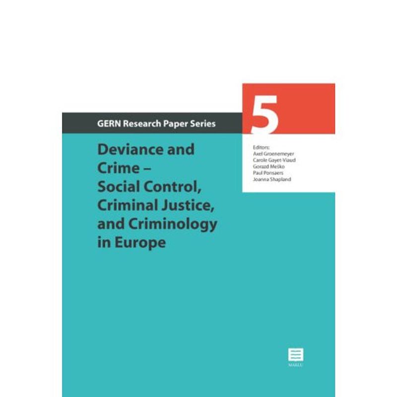 Foto van Deviance and crime - social control,