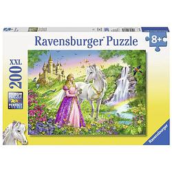 Foto van Ravensburger puzzel xxl prinses met paard - 200 stukjes