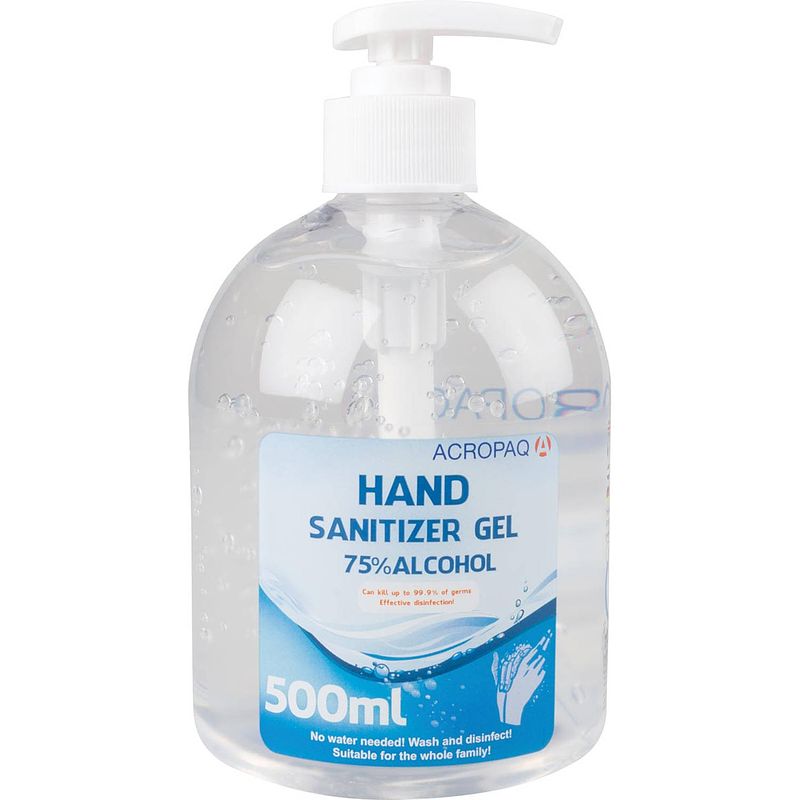 Foto van Desinfecterende handgel, fles van 500 ml