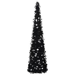 Foto van Vidaxl kunstkerstboom pop-up 180 cm pet zwart