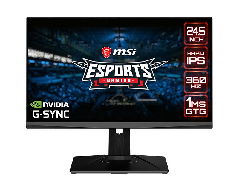 Foto van Msi oculux nxg253r monitor zwart