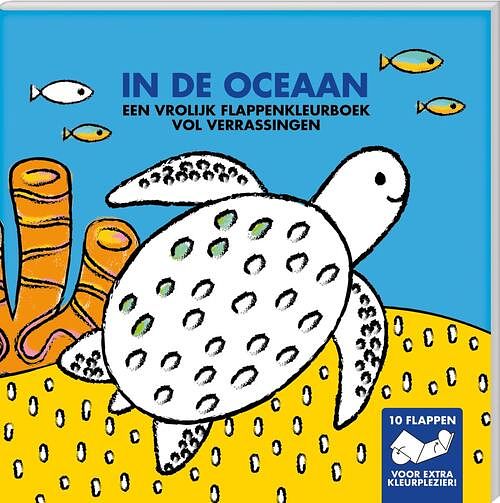 Foto van Kleurboeken met flappen - in de oceaan - interstat - paperback (9789464325478)