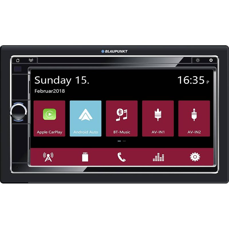 Foto van Blaupunkt oslo 590 dab autoradio met scherm dubbel din dab+ tuner, bluetooth handsfree, aansluiting voor achteruitrijcamera, aansluiting voor stuurbediening