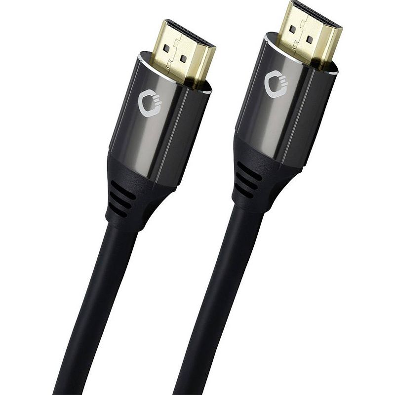 Foto van Oehlbach hdmi aansluitkabel hdmi-a stekker, hdmi-a stekker 2.00 m zwart d1c92493 hdmi-kabel