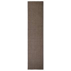 Foto van The living store sisal kleed - kattenkrabmat 80x350 cm - duurzaam - anti-slip - bruin