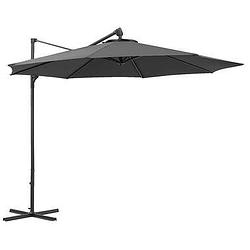 Foto van Le sud freepole parasol limoges - antraciet - ø300 cm - leen bakker