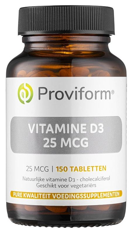 Foto van Proviform vitamine d3 25mcg tabletten