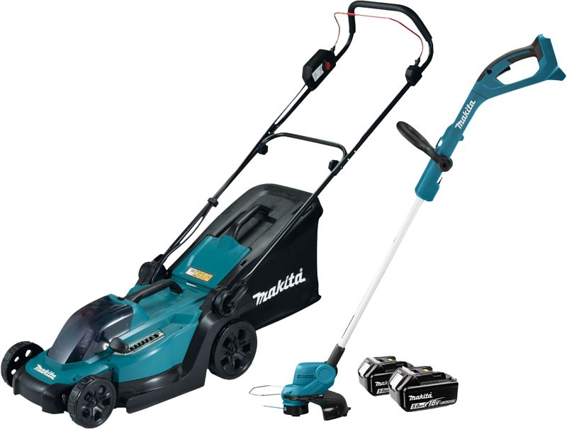 Foto van Makita dlm330rt + makita dur193z incl. 5,0 ah accu (2x)