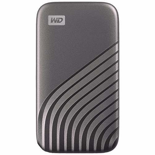 Foto van Western digital externe ssd 2 tb my passport (zilver)