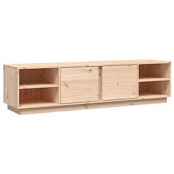 Foto van The living store tv-kast grenenhout - 156 x 40 x 40 cm - trendy design