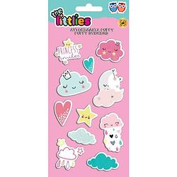 Foto van The littlies stickers clouds puffy 10 x 22 cm vinyl 11 stuks