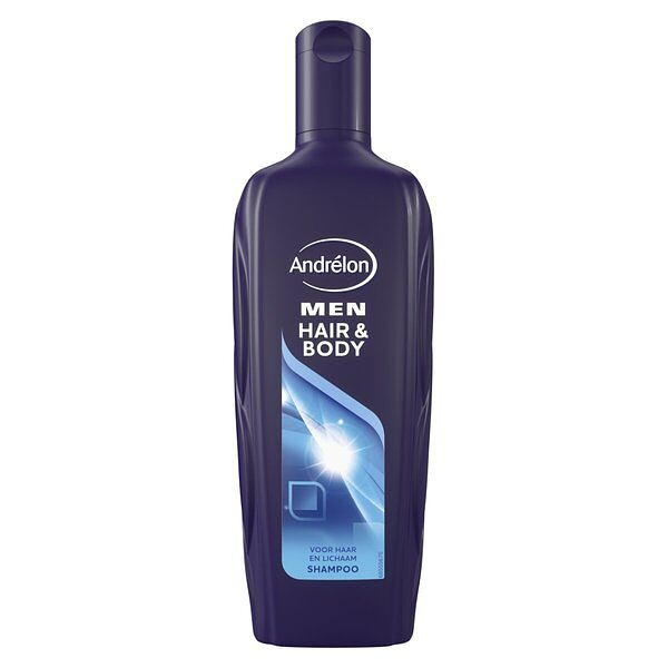 Foto van 1+1 gratis | andrelon men shampoo en bodywash hair & body 300ml aanbieding bij jumbo