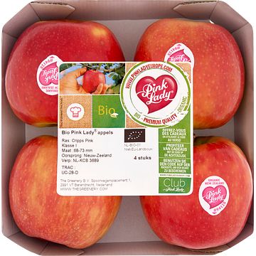 Foto van Pink lady bio appels 4 stuks bij jumbo