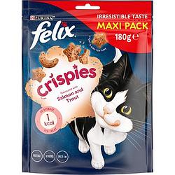 Foto van Felix crispies treats flavoured with salmon and trout maxi pack 180g bij jumbo