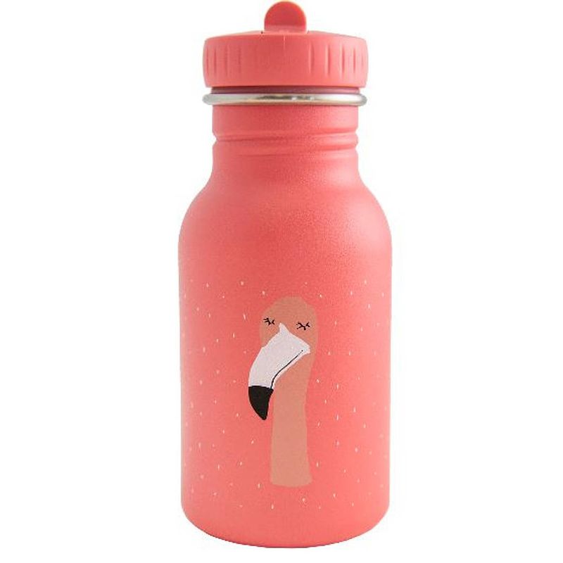 Foto van Trixie drinkbeker mrs. flamingo junior 350 ml rvs roze