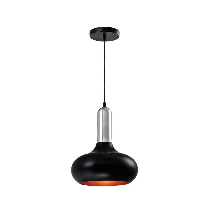 Foto van Quvio hanglamp rond zwart - quv5120l-black