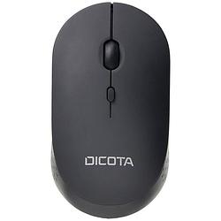 Foto van Dicota silent v2 muis draadloos optisch zwart 3 toetsen 800 dpi, 1200 dpi, 1600 dpi
