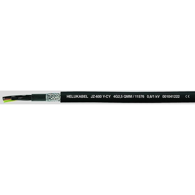 Foto van Helukabel jz-600-y-cy stuurstroomkabel 5 g 2.50 mm² zwart 11577-1000 1000 m