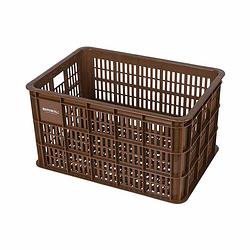 Foto van Fietskrat basil crate large 50 liter 50 x 36 x 27 cm - saddle brown