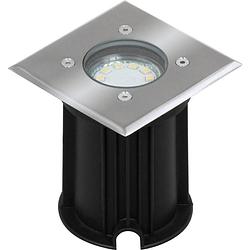 Foto van Smartwares ranex 01.586.20 inbouw buitenlamp gu10 led 3 w zilver