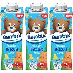 Foto van Bambix drinkpapje biscuits 12+ maanden 3x250ml bij jumbo