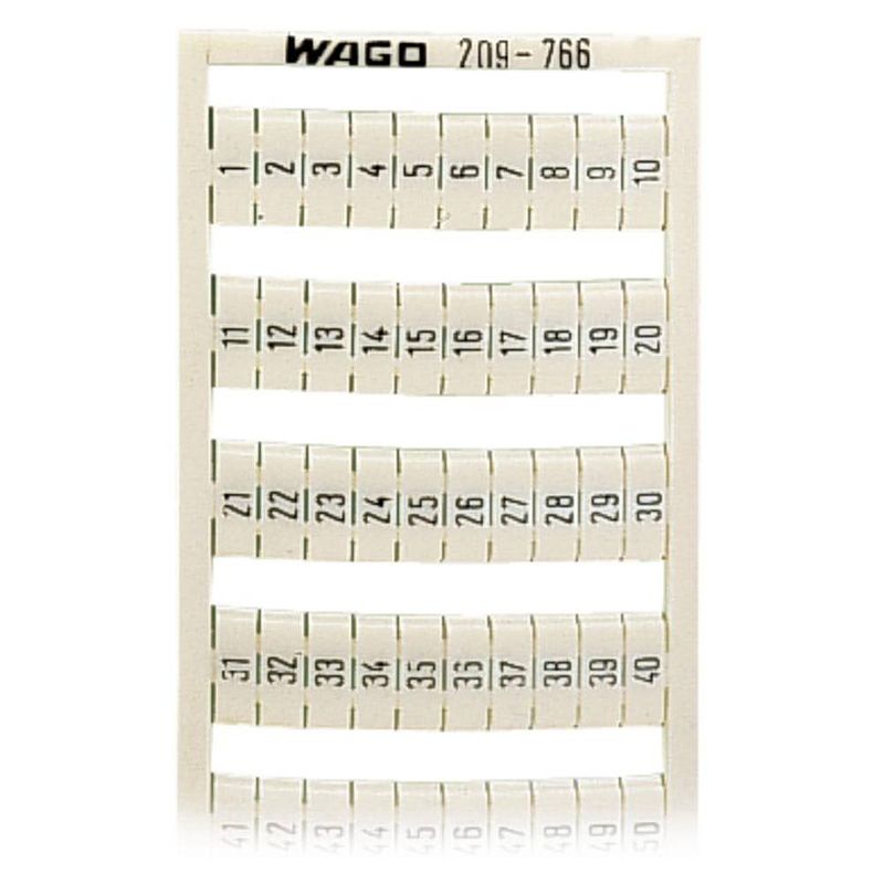 Foto van Wago 209-766 markeringskaarten opdruk: 1 - 50 5 stuk(s)
