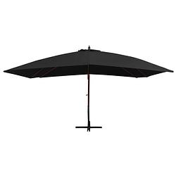 Foto van The living store hangparasol elegance - parasol - 400x300x285 cm - zwart