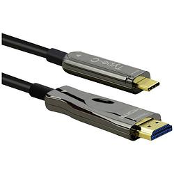 Foto van Roline 14.01.3474 usb-c / hdmi adapter zwart 30.00 m