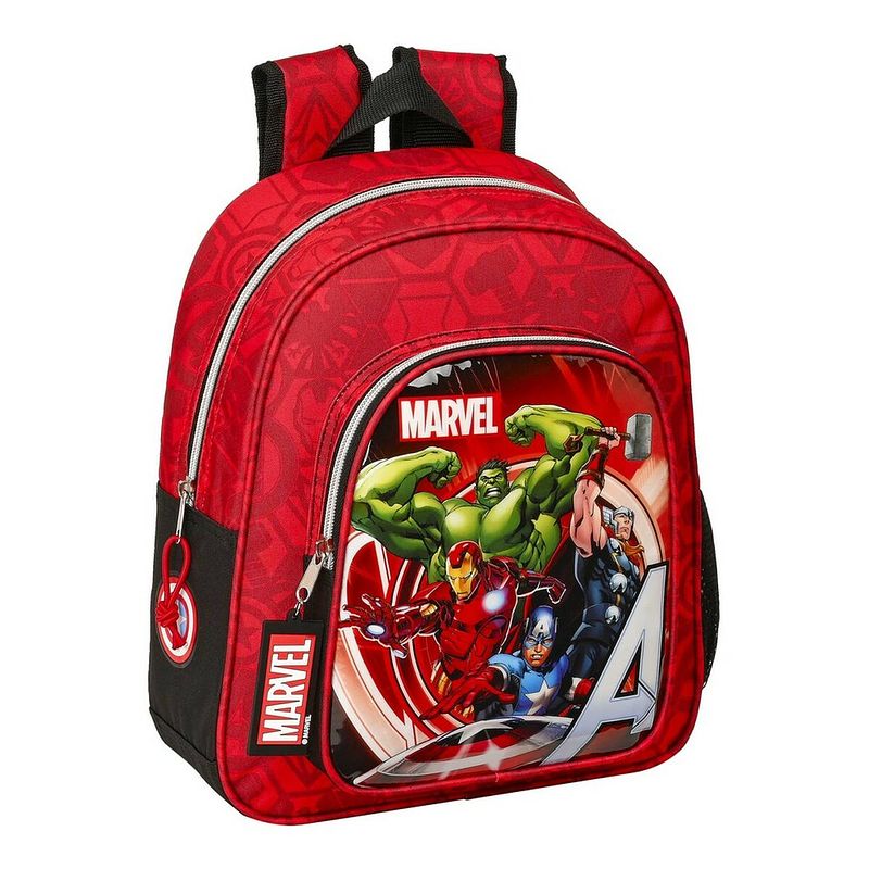 Foto van Schoolrugzak the avengers infinity rood zwart (27 x 33 x 10 cm)