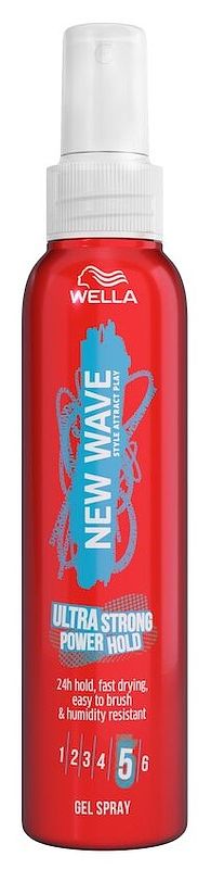 Foto van Wella new wave ultra strong power hold gel spray 150ml bij jumbo