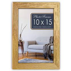 Foto van Zep - houten fotolijst lienz goud voor foto formaat 10x15 - v646g