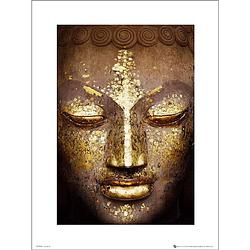 Foto van Gbeye buddha gold kunstdruk 50x70cm