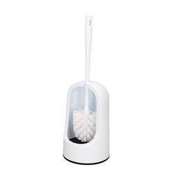 Foto van Toiletborstels/wc-borstels met witte houder 40 cm - toiletborstels