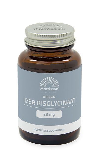 Foto van Mattisson healthstyle ijzer bisglycinaat capsules