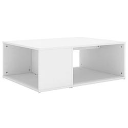 Foto van Vidaxl salontafel 90x67x33 cm spaanplaat wit