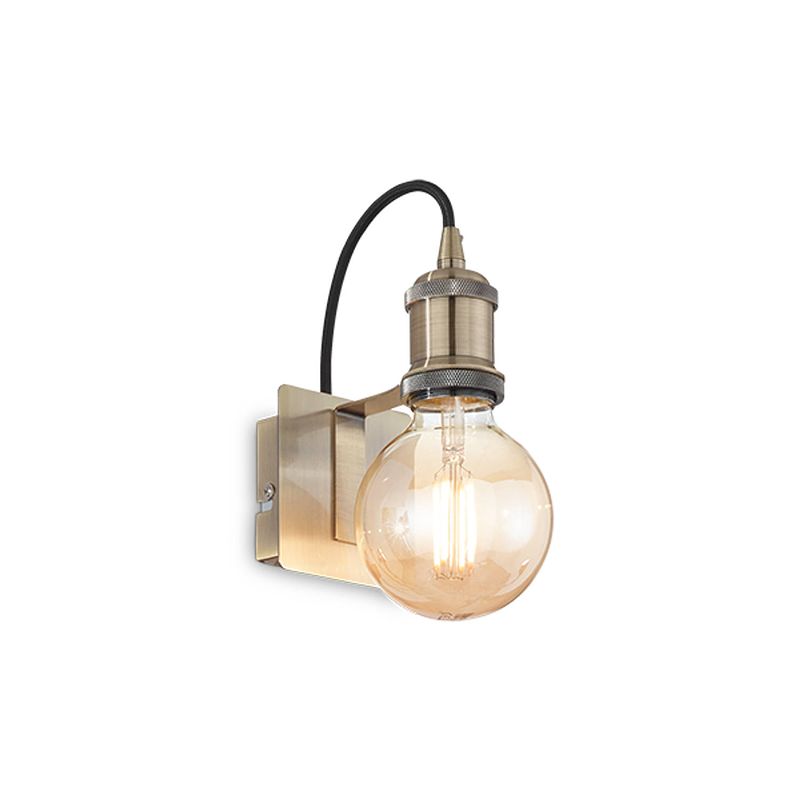 Foto van Ideal lux - frida - wandlamp - metaal - e27 - zwart