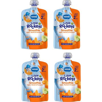 Foto van Nestle little rockets smoothie appel wortel pompoen 4 x 150g bij jumbo