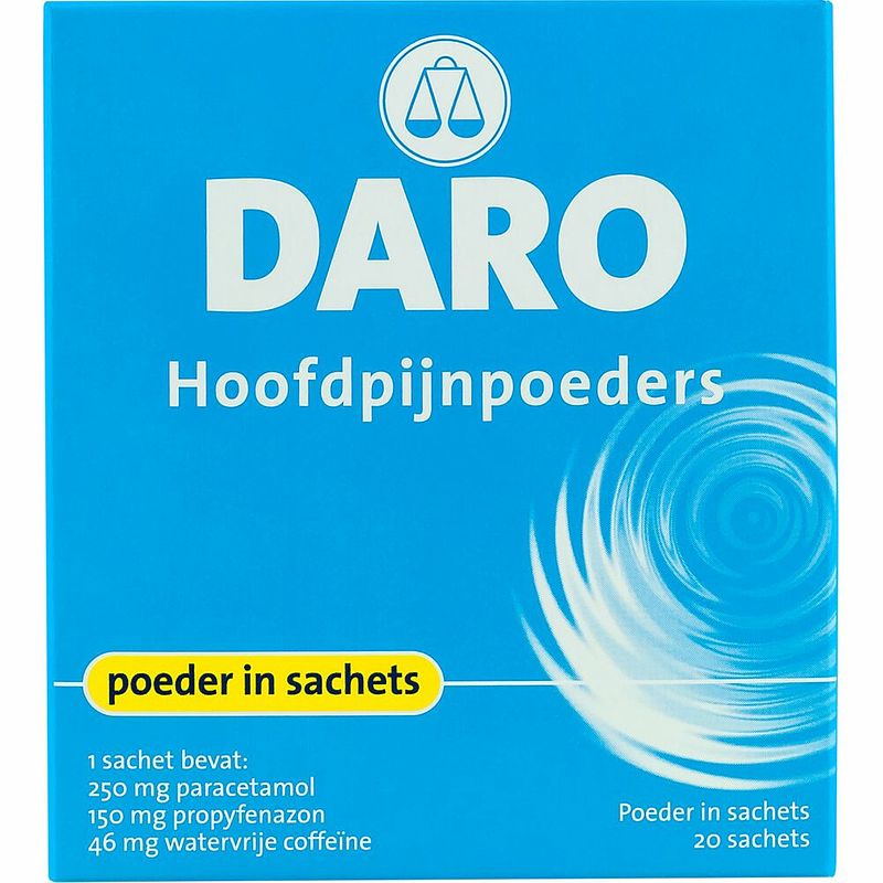 Foto van Daro hoofdpijnpoeders sachets