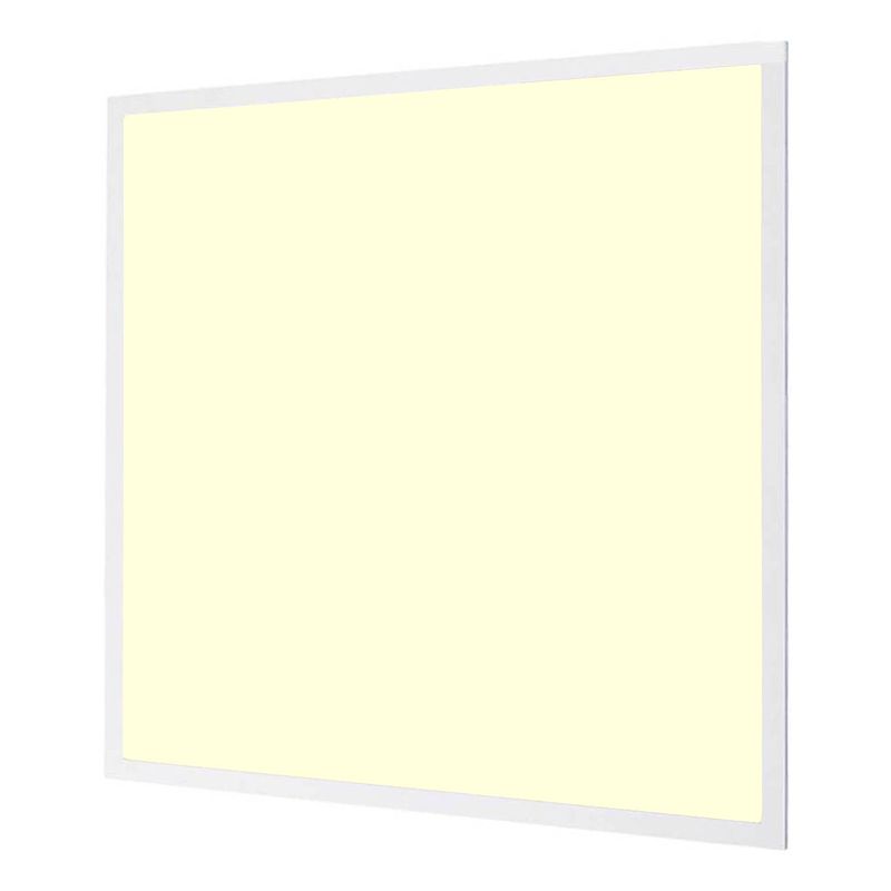 Foto van Led paneel - aigi - 60x60 warm wit 3000k - 32w high lumen - inbouw vierkant - inclusief stekker - mat wit - flikkervrij