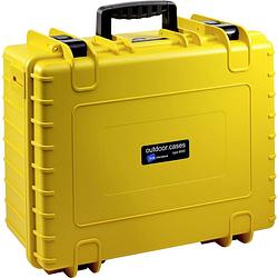 Foto van B & w international outdoor-koffer outdoor.cases typ 6000 32.6 l (b x h x d) 510 x 420 x 215 mm geel 6000/y/si