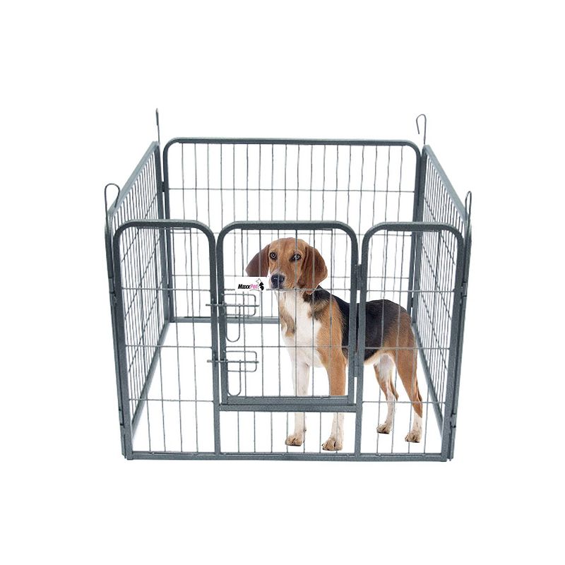 Foto van Maxxpet puppykennel - puppyren - honden bench - 4-delig - 81x79cm