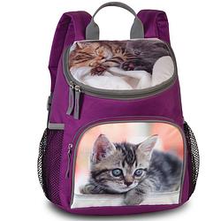 Foto van Animal pictures peuterrugzak kittens - 30 x 21 x 11 cm - paars