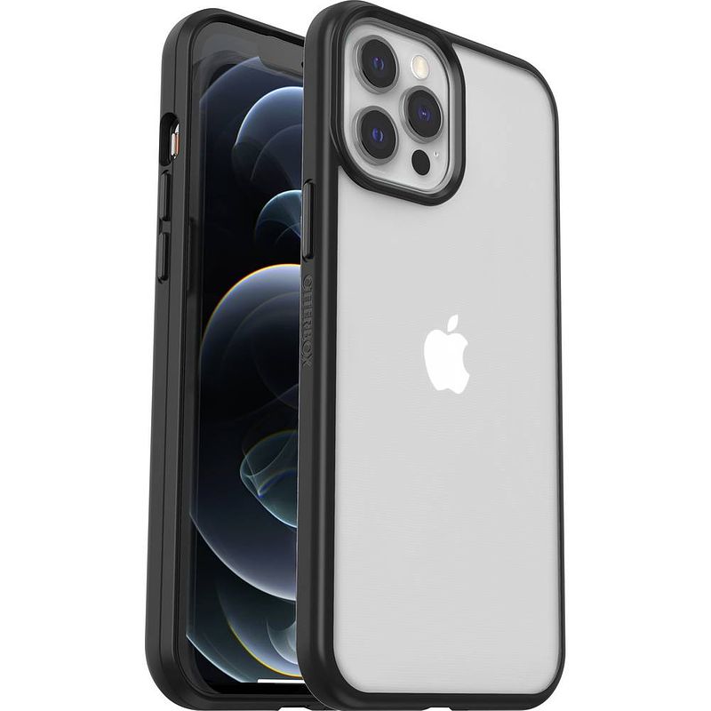 Foto van Otterbox react backcover apple iphone 12 pro max zwart, transparant