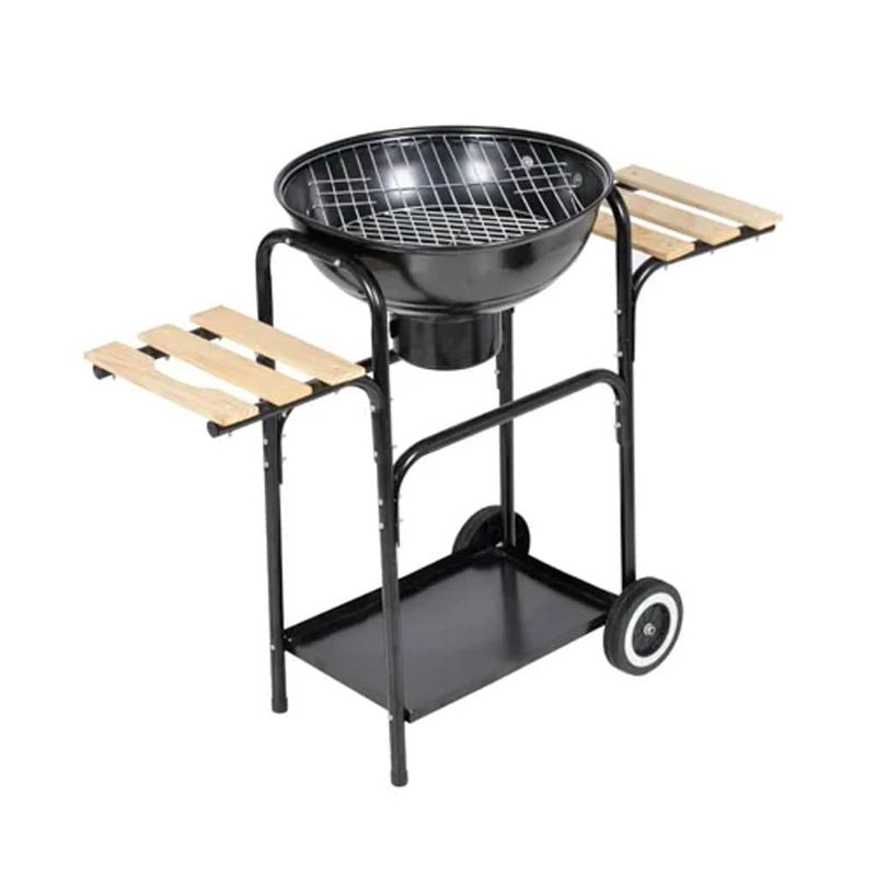 Foto van The living store louisiana kogel barbecue - 44cm - houtskool - regelbare luchttoevoer - verwijderbare as-pan