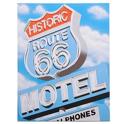 Foto van Emaille plaat route 66 reclame - metalen wandbordjes