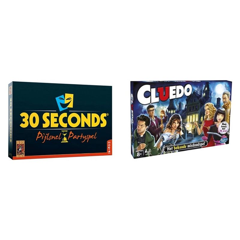 Foto van Spellenbundel - 2 stuks - 30 seconds & cluedo