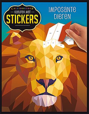 Foto van Kleuren met stickers imposante dieren - paperback (9789463547444)