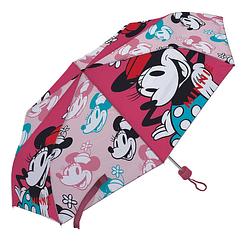 Foto van Disney paraplu minnie mouse junior 52 cm polyester donkerroze